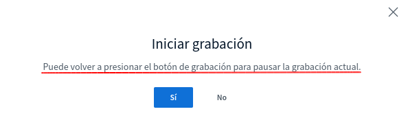 SRGrabacionIniciarConf